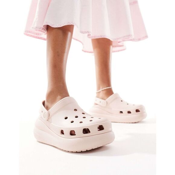 Crocs Unisex Quartz Classic Crush Chunky Platform Clog Mule Flat - Picture 6 of 12